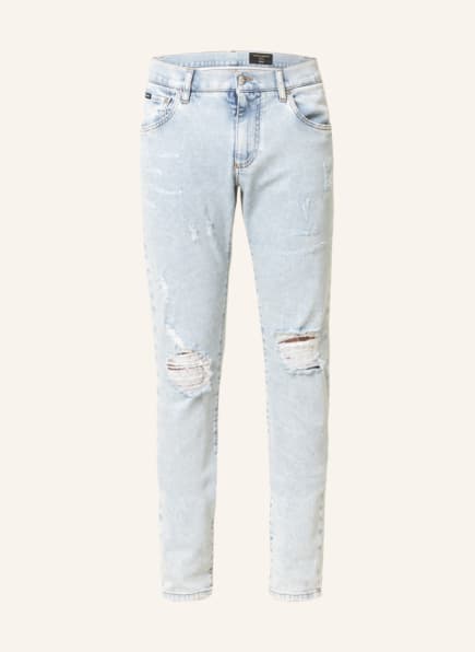 DOLCE & GABBANA Destroyed Jeans Slim Fit, Farbe: S9001 VARIANTE ABBINATA (Bild 1)