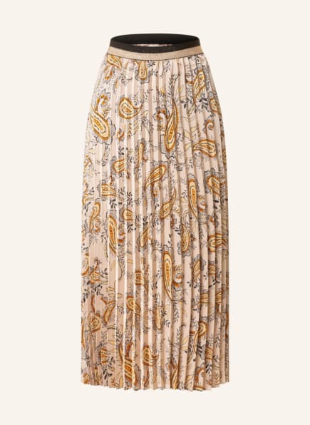 summum woman Pleated skirt, Color: CREAM/ ORANGE/ BLACK (Image 1)