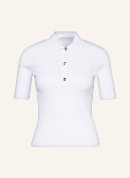 MICHAEL KORS Strick-Poloshirt, Farbe: WEISS (Bild 1)