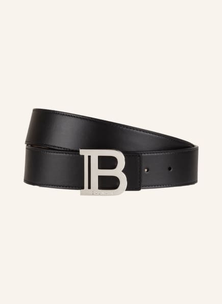 BALMAIN Leather belt , Color: BLACK (Image 1)