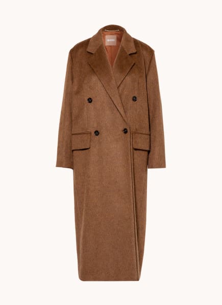 brown pea coat