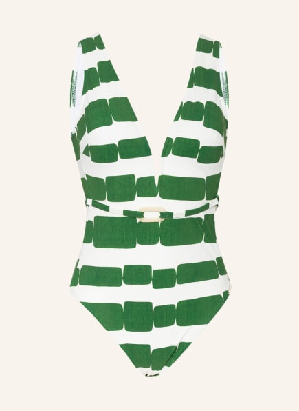 MARYAN MEHLHORN Swimsuit RADIANCE, Color: WHITE/ GREEN (Image 1)