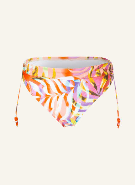 Lidea High-Waist-Bikini-Hose COASTLINES, Farbe: WEISS/ ORANGE/ LILA (Bild 1)
