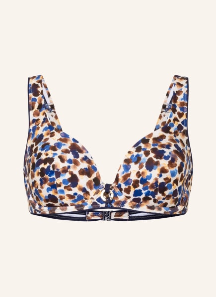 Lidea Underwired bikini top CONFETTI, Color: CREAM/ BLUE/ BROWN (Image 1)