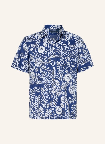 POLO RALPH LAUREN Short-sleeved shirt MADRAS custom fit, Color: BLUE/ WHITE (Image 1)