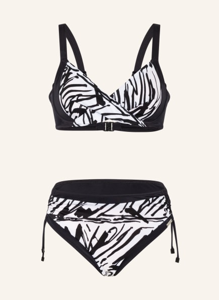Charmline Underwired bikini INK ART, Color: BLACK/ WHITE (Image 1)