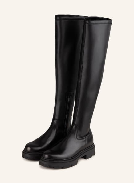 MRS & HUGS Overknee boots, Color: BLACK (Image 1)