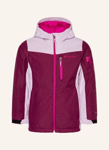 purple columbia ski jacket