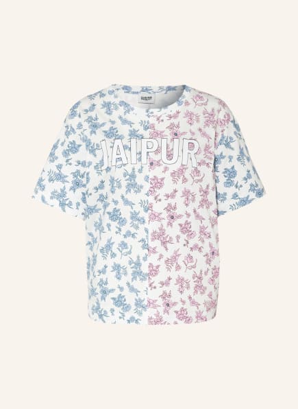 CLAUDIE PIERLOT T-Shirt TIVOINE, Farbe: WEISS/ HELLBLAU/ ROSA (Bild 1)
