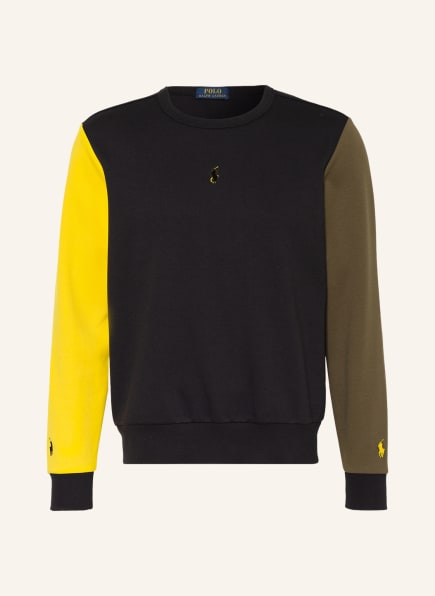 POLO RALPH LAUREN Sweatshirt, Farbe: SCHWARZ/ GELB/ OLIV (Bild 1)