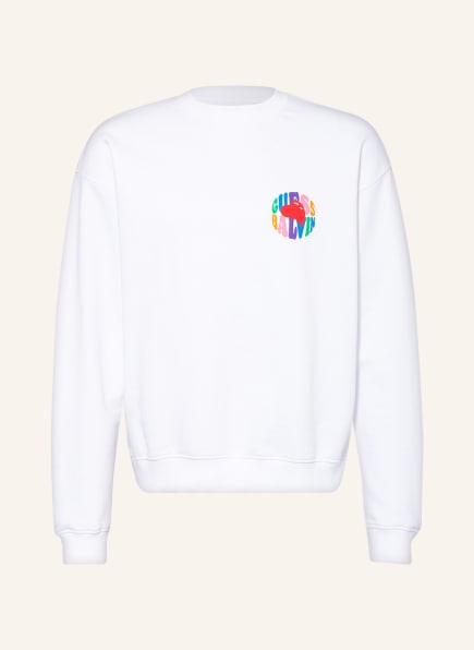 GUESS Sweatshirt GO J BALVIN AMOR, Color: WHITE (Image 1)
