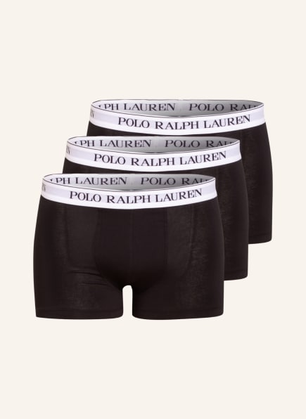 POLO RALPH LAUREN 3er-Pack Boxershorts , Farbe: SCHWARZ/ WEISS (Bild 1)