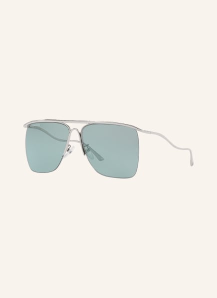 BALENCIAGA Sunglasses BB0092S, Color: 4240B5 - SILVER/ LIGHT BLUE (Image 1)