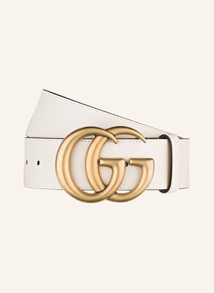 GUCCI Leather belt GG MARMONT in mystic 