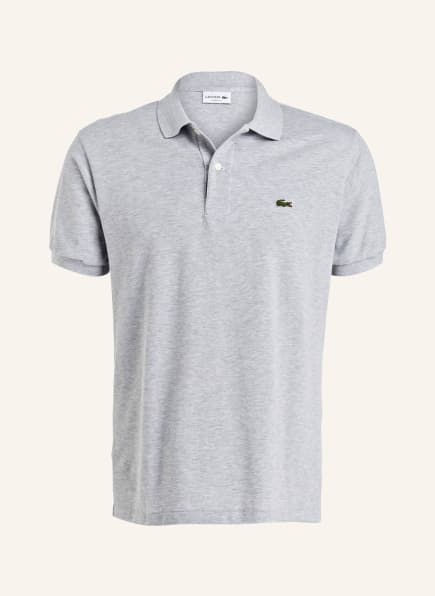 LACOSTE Piqué-Poloshirt Classic Fit, Farbe: GRAU MELIERT (Bild 1)