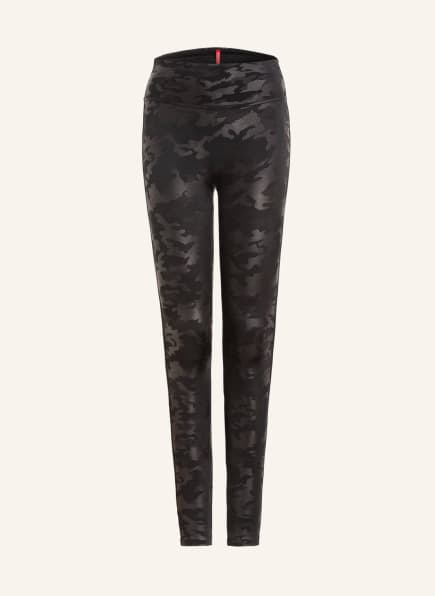 SPANX Shaping leggings CAMO in leather look, Color: BLACK (Image 1)