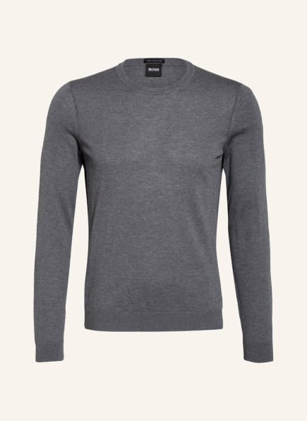 BOSS Sweater LENO, Color: GRAY MÉLANGE (Image 1)