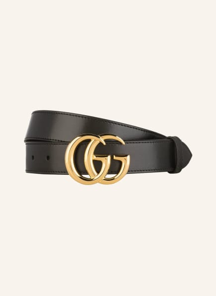 GUCCI Leather belt , Color: BLACK (Image 1)