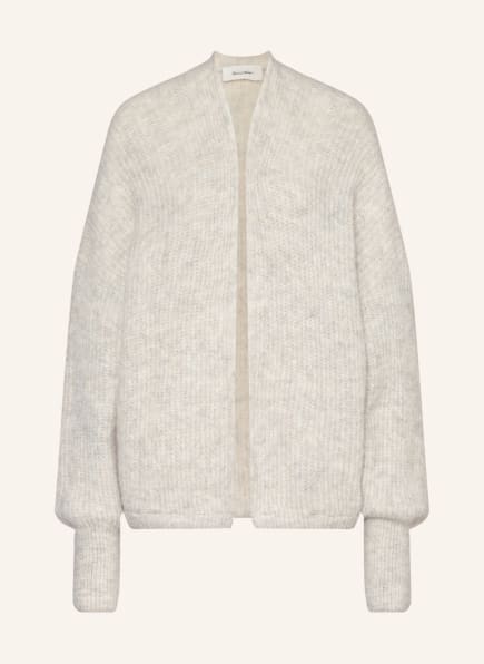 American Vintage Knit cardigan EAST with alpaca , Color: LIGHT GRAY (Image 1)