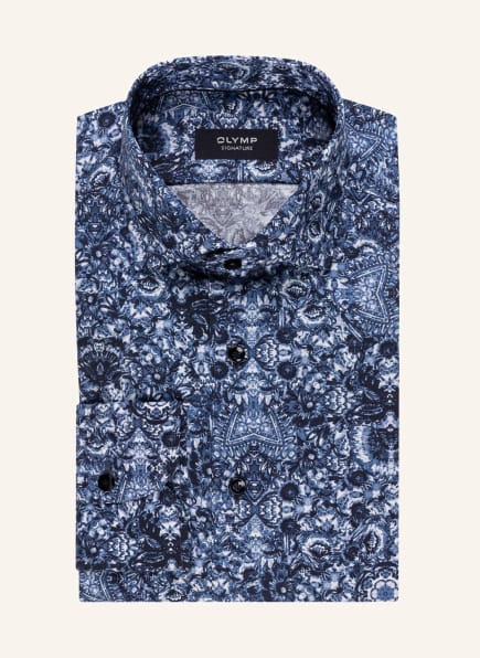 OLYMP SIGNATURE Hemd Tailored Fit, Farbe: DUNKELBLAU/ BLAU/ WEISS (Bild 1)