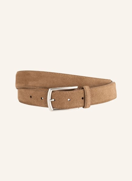 ZEGNA Leather belt, Color: LIGHT BROWN (Image 1)