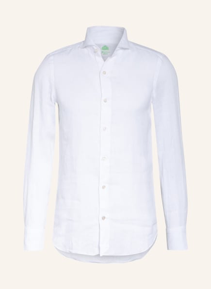 FINAMORE 1925 Linen shirt TOKYO slim fit, Color: WHITE (Image 1)