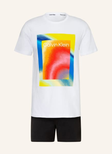 Calvin Klein Shorty-Schlafanzug PRIDE , Farbe: WEISS/ SCHWARZ (Bild 1)