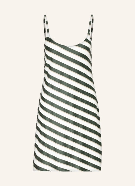 MARIE JO Swimming dress SITGES with glitter thread , Color: DARK GREEN/ WHITE/ GOLD (Image 1)