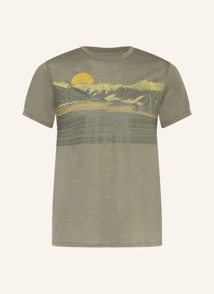 me°ru' T-Shirt HORSENS mit Merinowolle, Farbe: GRÜN (Bild 1)
