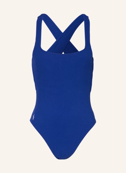 POLO RALPH LAUREN Swimsuit TWIST RIB, Color: BLUE (Image 1)