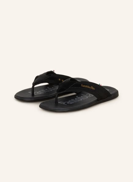 Pantofola d'Oro Flip flops, Color: BLACK (Image 1)
