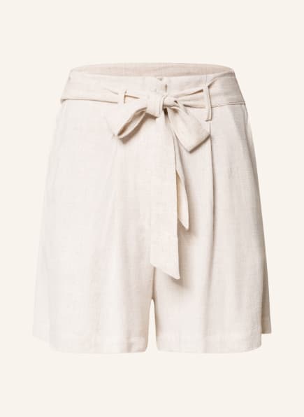 VILA Shorts mit Leinen, Farbe: CREME (Bild 1)