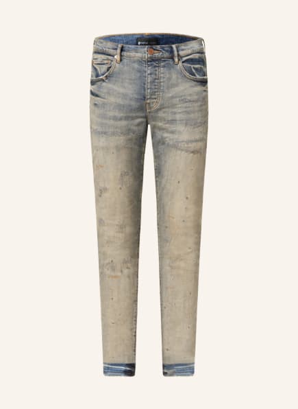 PURPLE BRAND Destroyed Jeans Extra Slim Fit, Farbe: INDIGO OIL REPAIR (Bild 1)