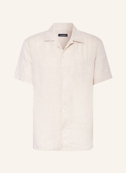 J.LINDEBERG Resort shirt comfort fit in linen , Color: CREAM (Image 1)