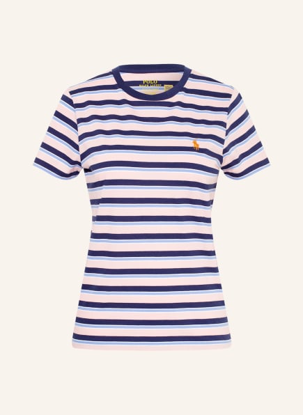 POLO RALPH LAUREN T-Shirt, Farbe: ROSÉ/ HELLBLAU/ BLAU (Bild 1)