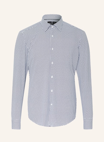 BOSS Jerseyhemd HANK Slim Fit , Farbe: WEISS/ DUNKELBLAU (Bild 1)