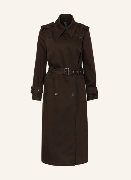 DRYKORN Trench coat COMBER, Color: DARK BROWN (Image 1)