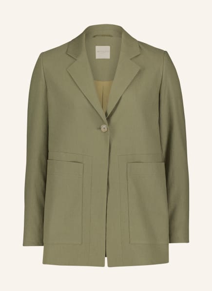 BETTY&CO Blazer mit Leinen, Farbe: KHAKI (Bild 1)