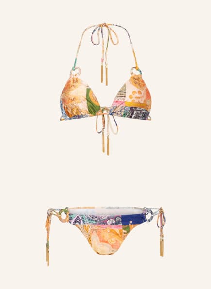 ZIMMERMANN Góra od bikini trójkątnego ANGELINE , Kolor: JASNOPOMARAŃCZOWY/ ŻÓŁTY/ FUKSJA (Obrazek 1)