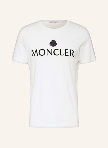 MONCLER T-shirt with studs, Color: ECRU (Image 1)