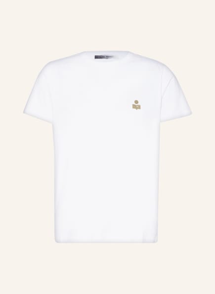 ISABEL MARANT T-shirt ZAFFERH, Color: WHITE/ KHAKI (Image 1)
