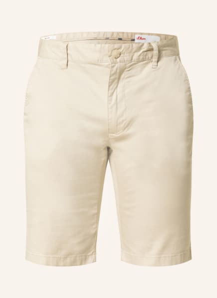s.Oliver RED Chino shorts slim fit, Color: BEIGE (Image 1)