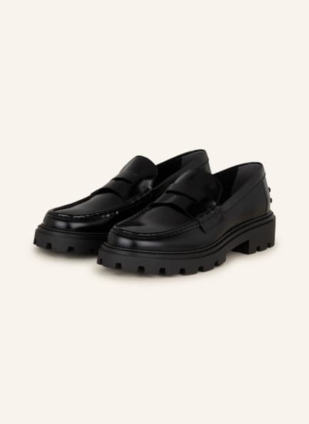TOD'S Penny loafers, Color: BLACK (Image 1)