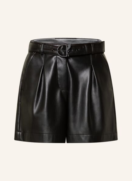 PATRIZIA PEPE Shorts in leather look, Color: BLACK (Image 1)