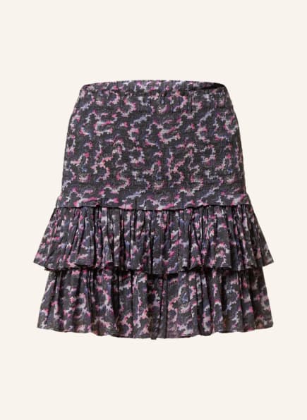 ISABEL MARANT ÉTOILE Skirt NAOMI with ruffles, Color: BLACK/ BLUE/ PINK (Image 1)