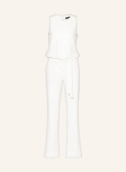 Ana Alcazar Jumpsuit in mixed materials with sequins, Color: WHITE (Image 1)