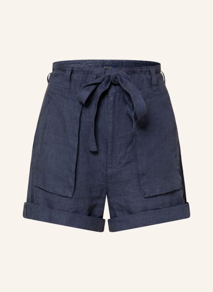 POLO RALPH LAUREN Linen shorts , Color: DARK BLUE (Image 1)