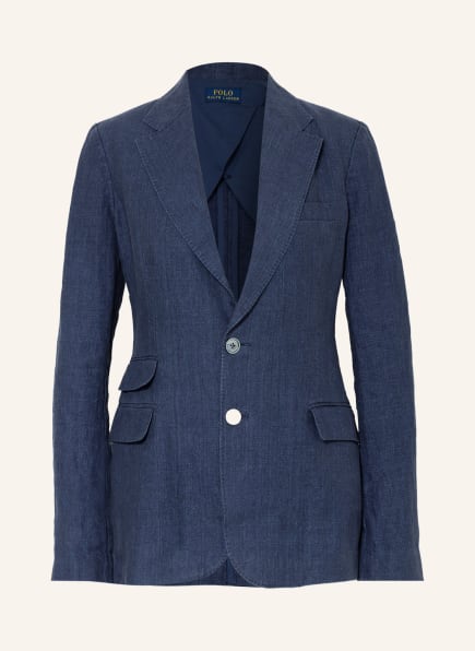 POLO RALPH LAUREN Linen blazer , Color: DARK BLUE (Image 1)