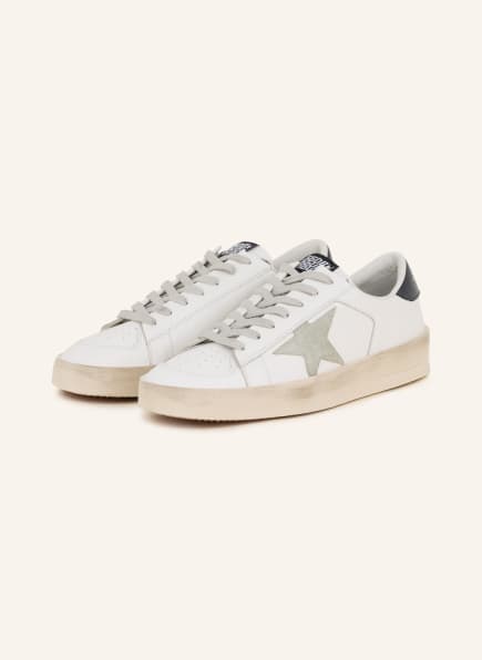 GOLDEN GOOSE Sneaker STARDAN, Farbe: WEISS/ HELLGRAU (Bild 1)