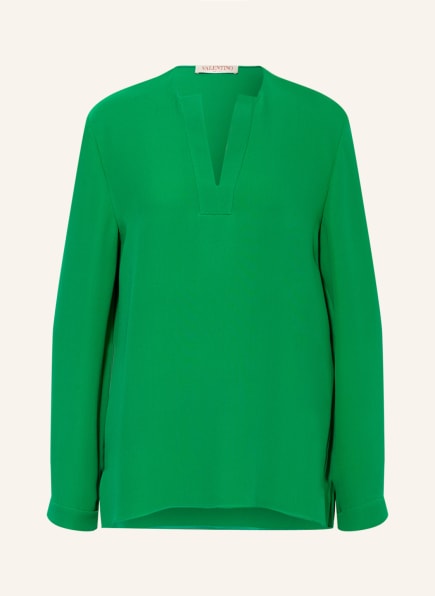 VALENTINO Shirt blouse in silk, Color: GREEN (Image 1)
